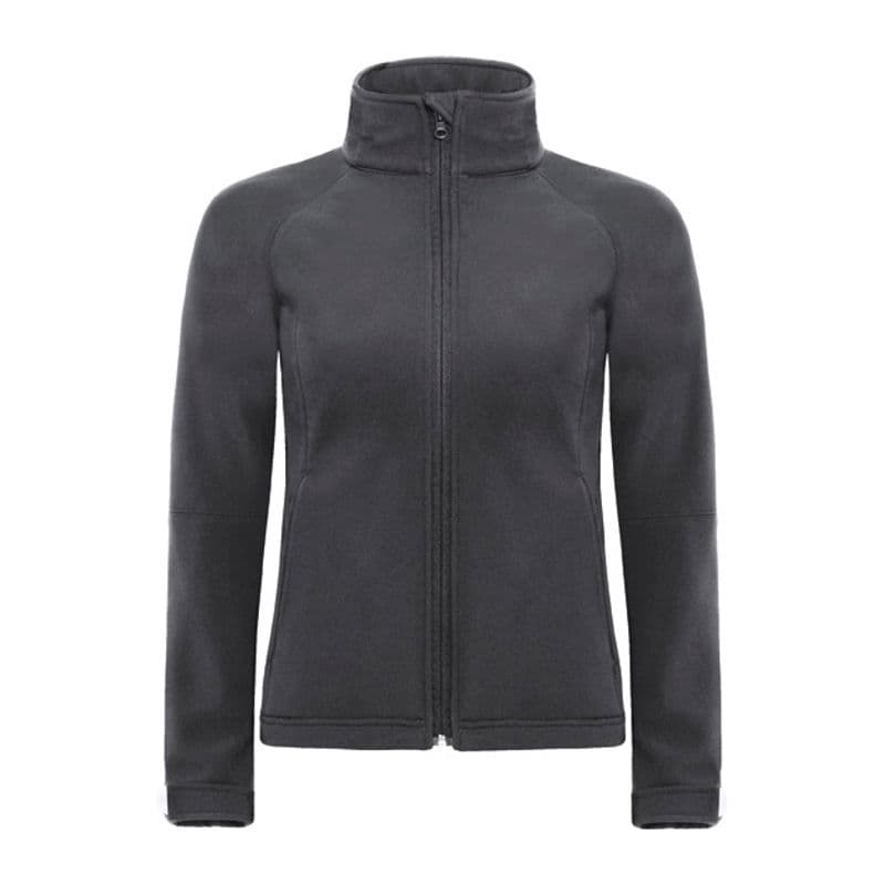 HOODED SOFTSHELL WOMEN coloris Gris foncé