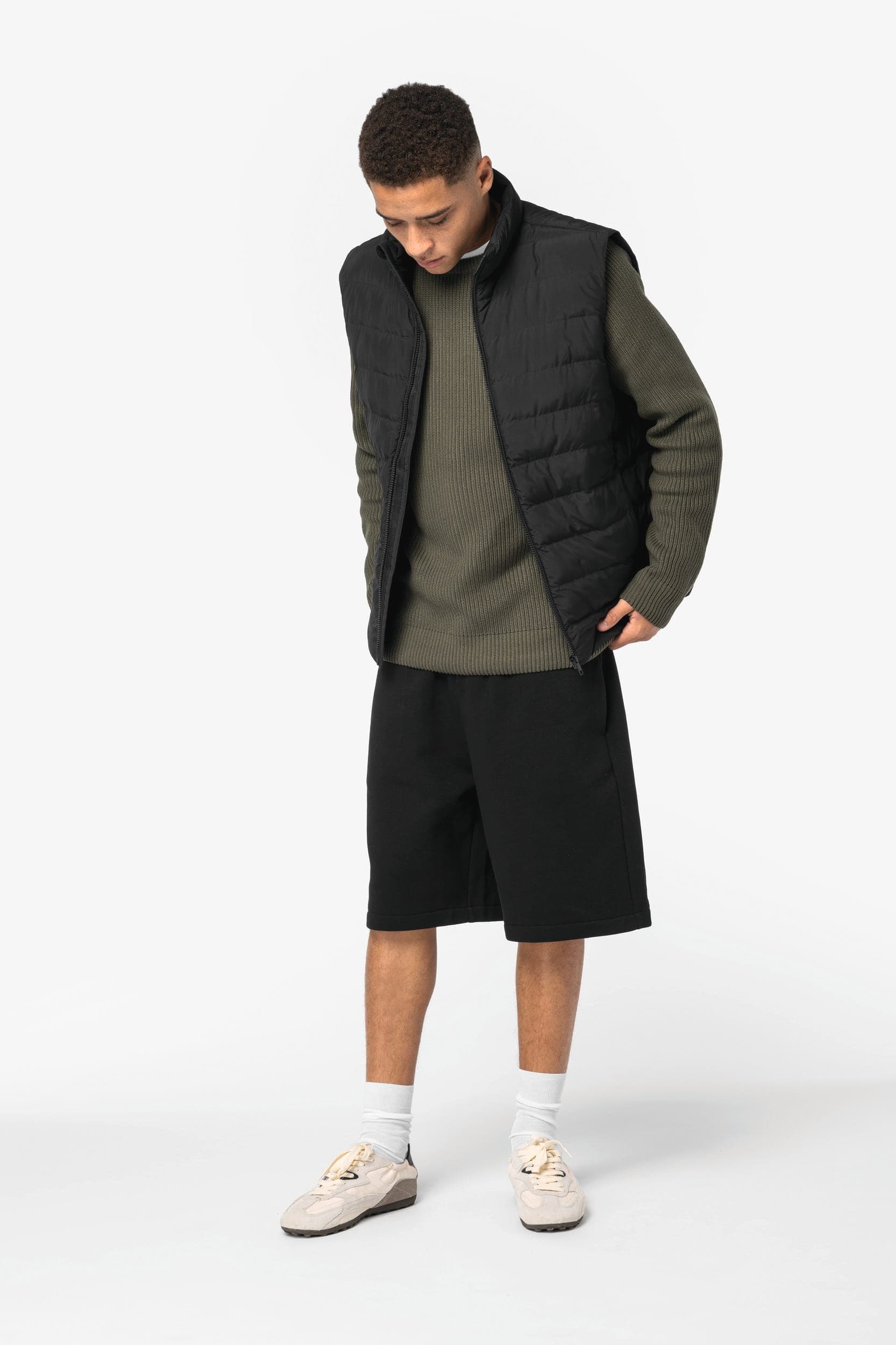 Bodywarmer écoresponsable matelassé homme en situation
