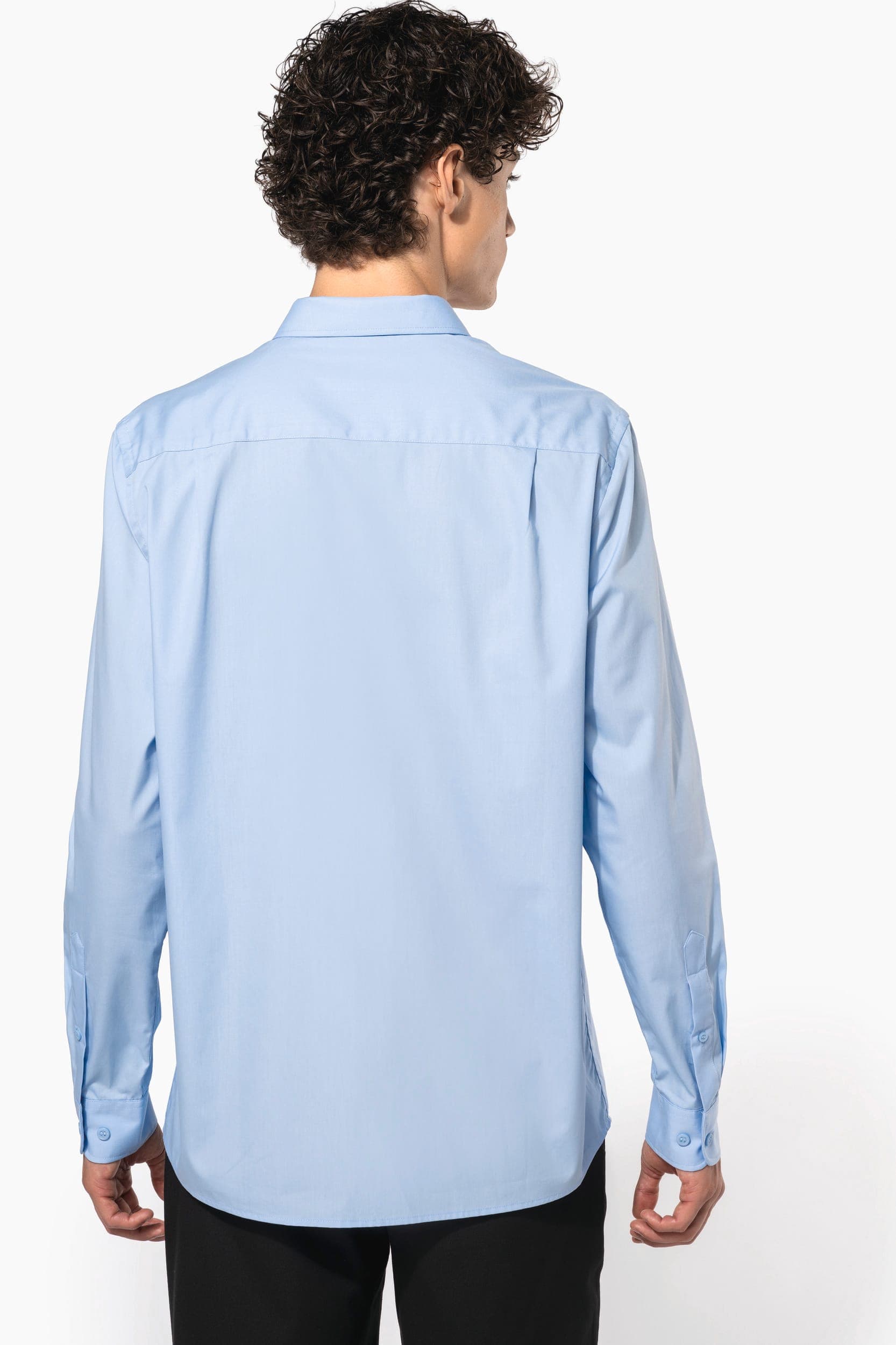 Chemise popeline manches longues en situation