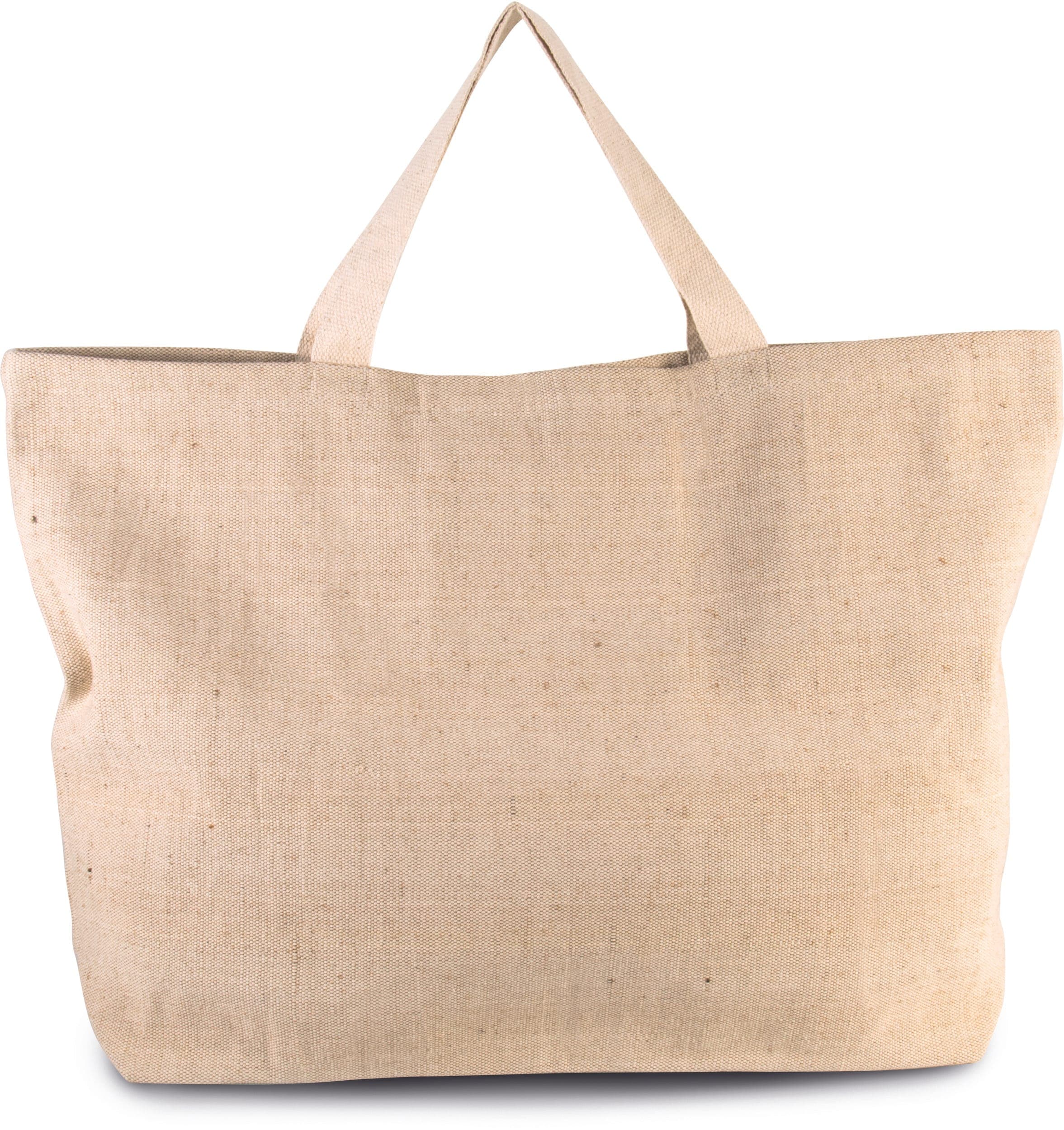 Grand sac de shopping fourre-tout esprit rustique en situation