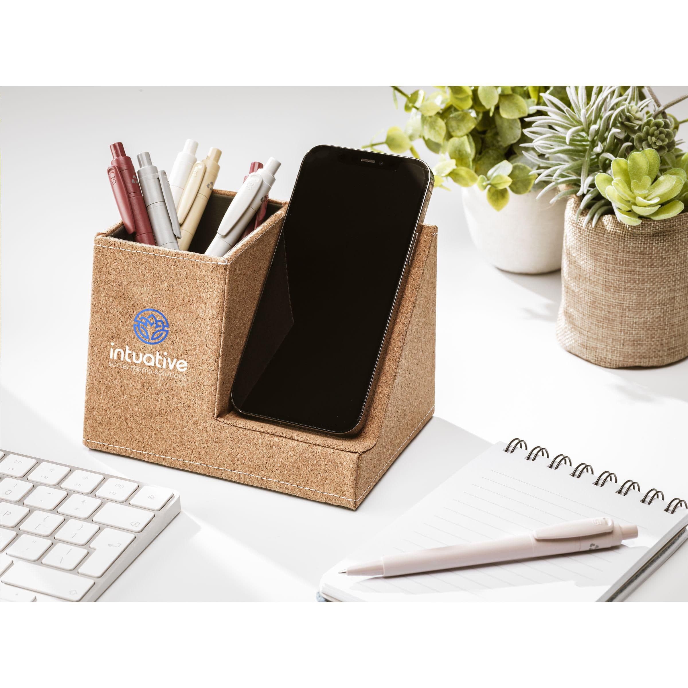 Porte-stylo Ecork chargeur sans fil en situation