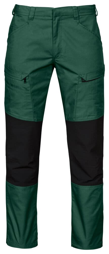2520 PANTALON STRETCH SANS POCHES GENOUILLÈRES coloris Vert Forêt
