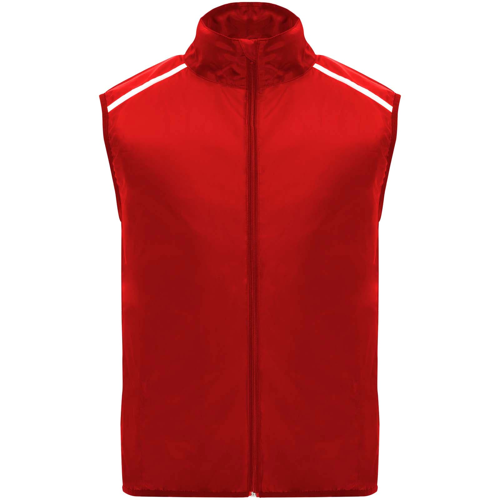 Bodywarmer de course Jannu léger unisexe coloris Rouge