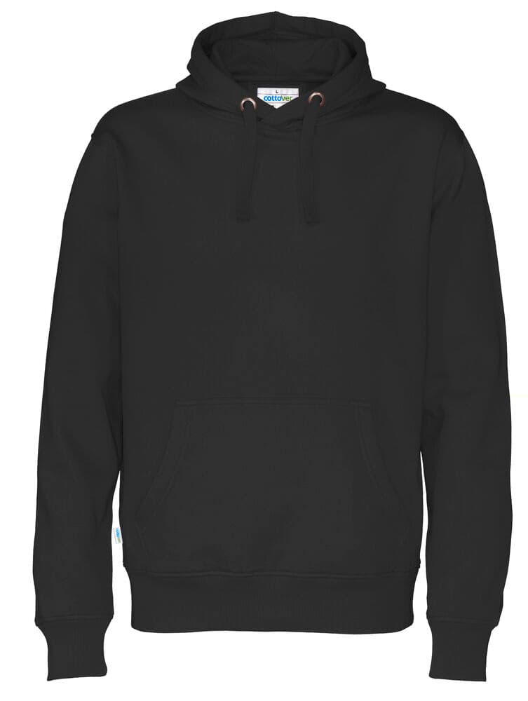HOODIE HOMME - CERTIFIÉ GOTS coloris Noir