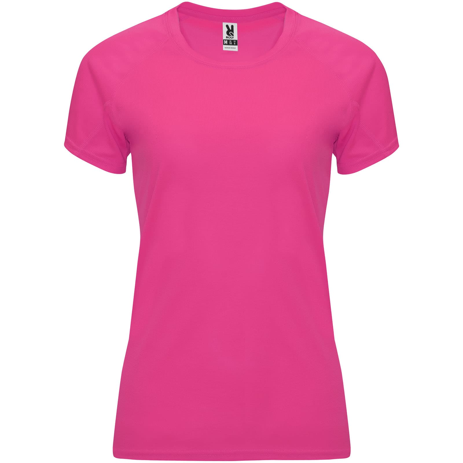 T-shirt de sport de 135 g/m² Bahrain à manches courtes pour femme coloris Rose fluo