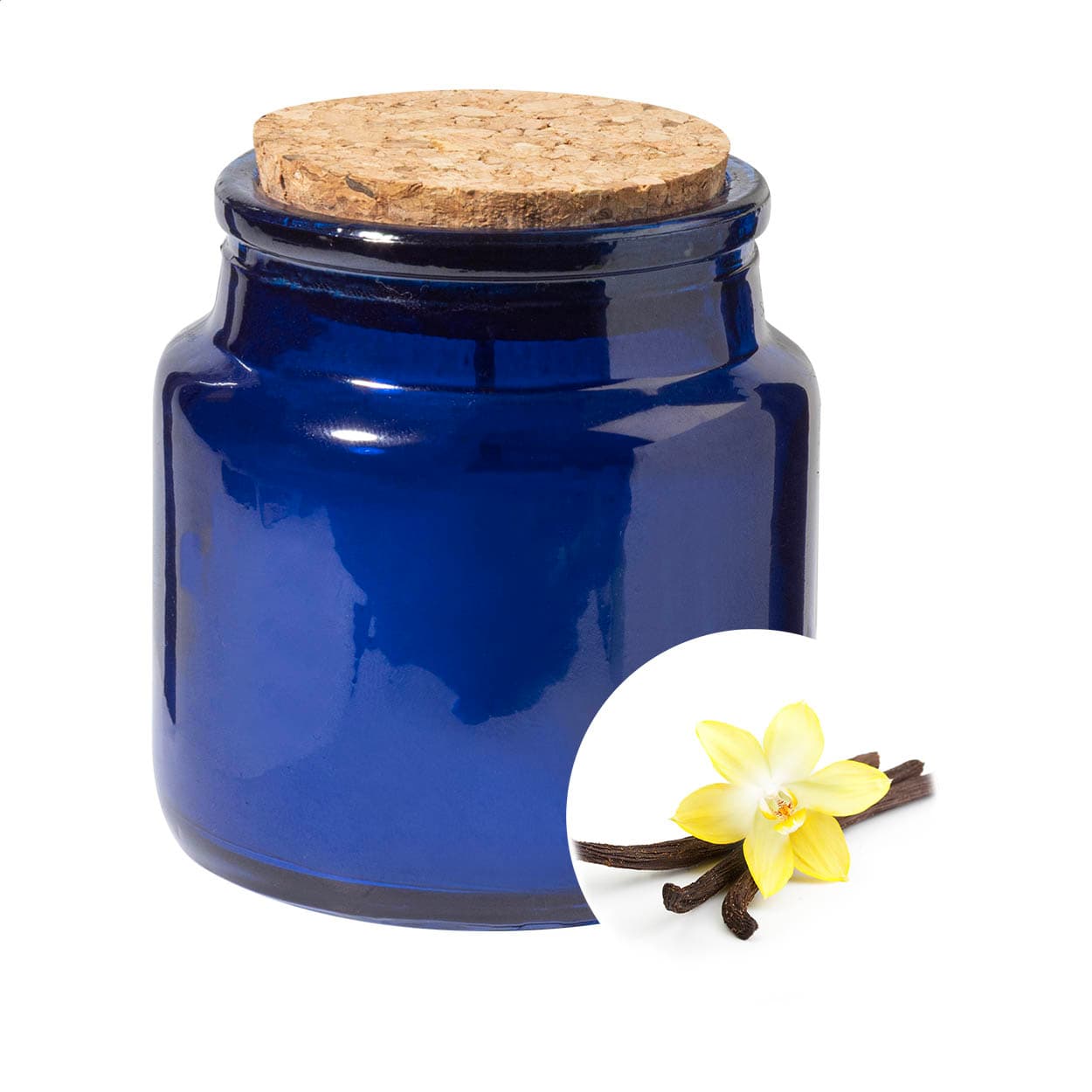 Bougie coloris Bleu