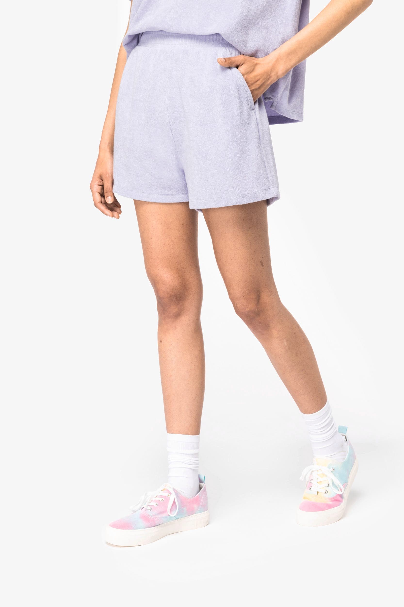 Short écoresponsable en éponge femme
