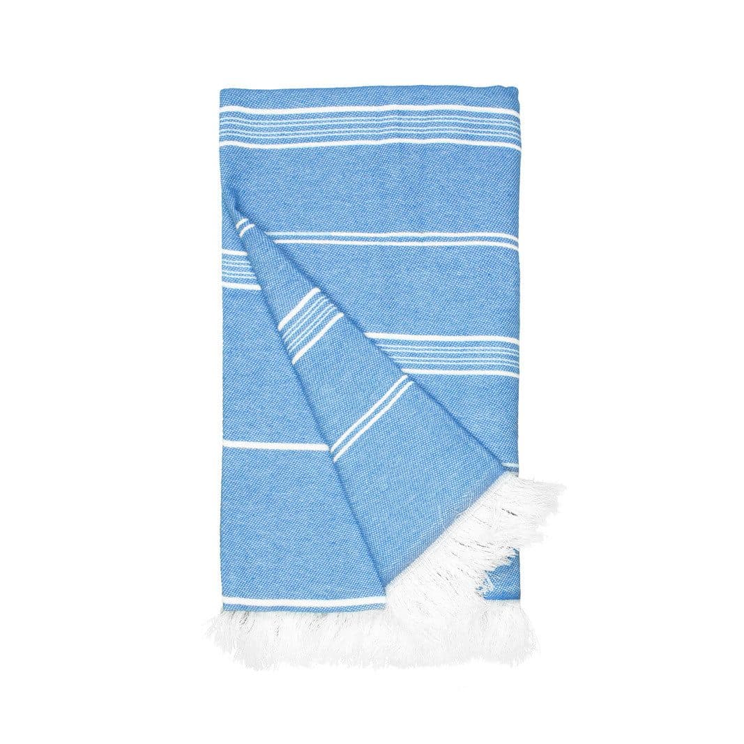 RECYCLED HAMAM TOWEL coloris Bleu cobalt