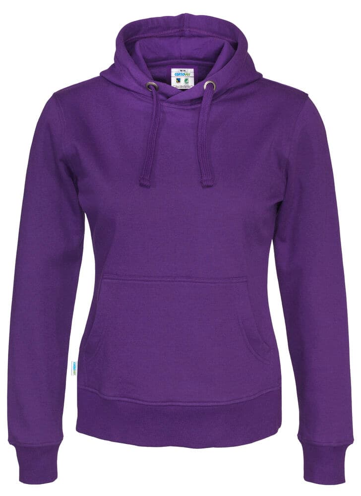 HOODIE FEMME - CERTIFIÉ GOTS coloris Violet