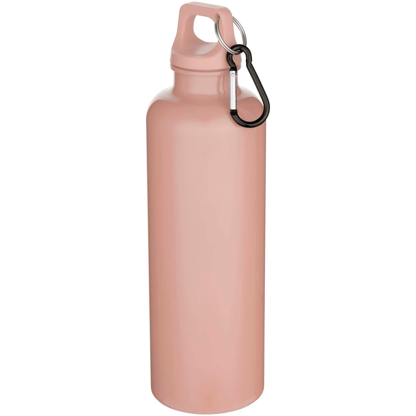 Bouteille d’eau Oregon de 750 ml en plastique recyclé uni certifié RCS avec mousqueton