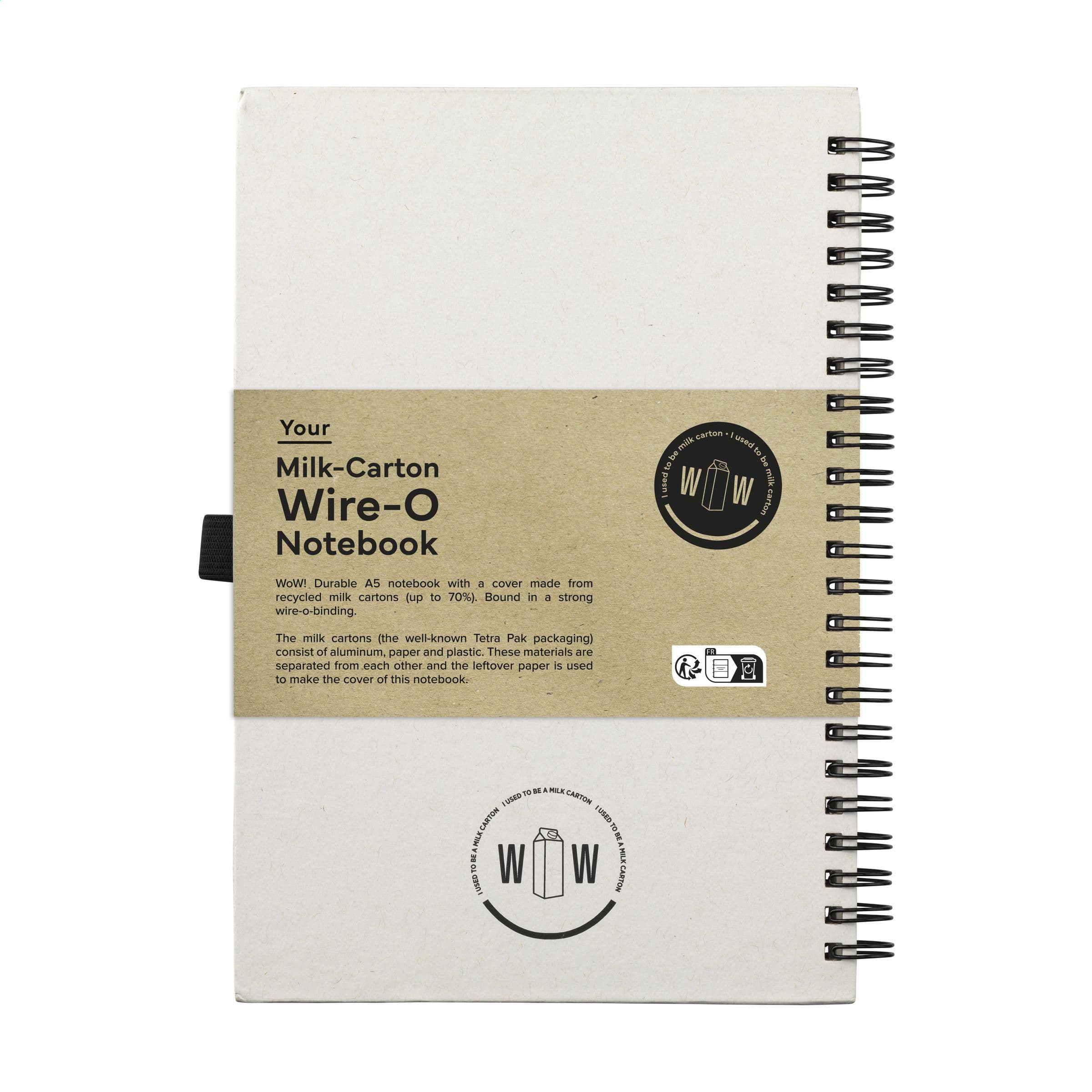 Carnet de notes A5 Milk-Carton Wire-O en situation