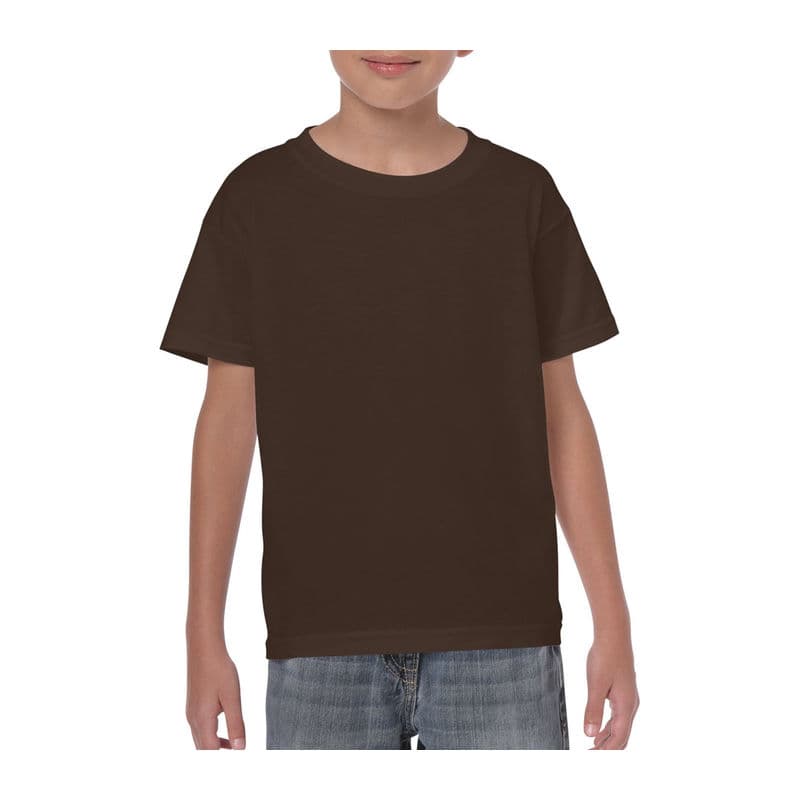 HEAVY COTTON YOUTH T-SHIRT coloris Chocolat foncé