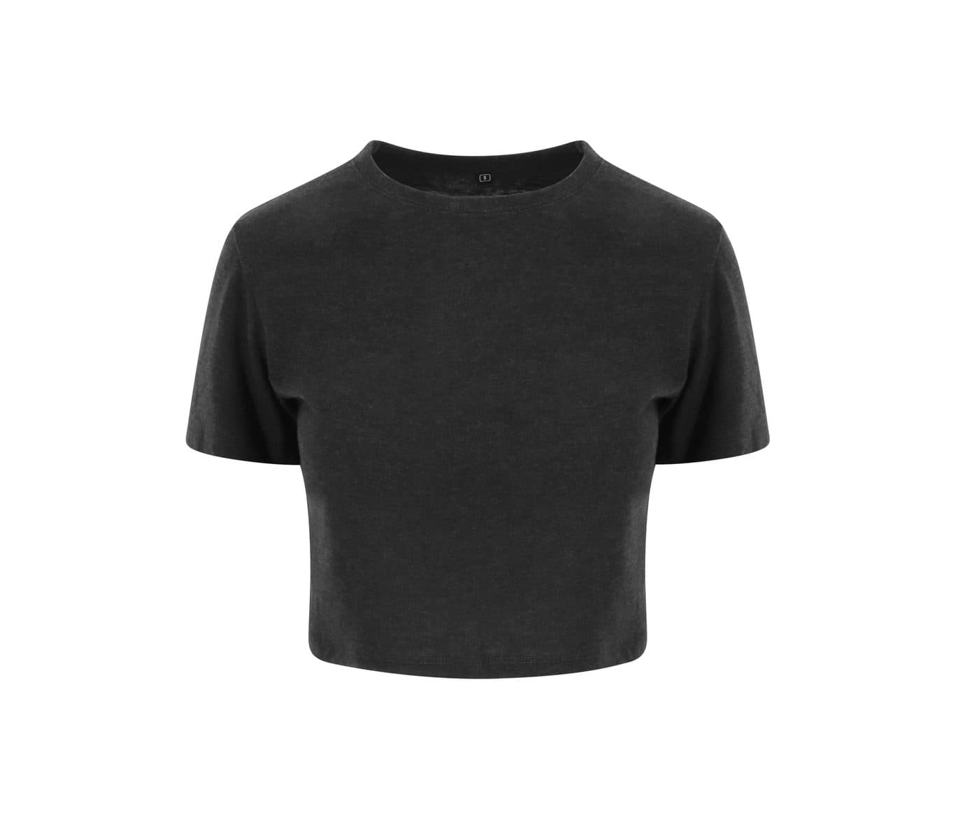 WOMEN' S TRI-BLEND CROPPED T coloris Noir chiné