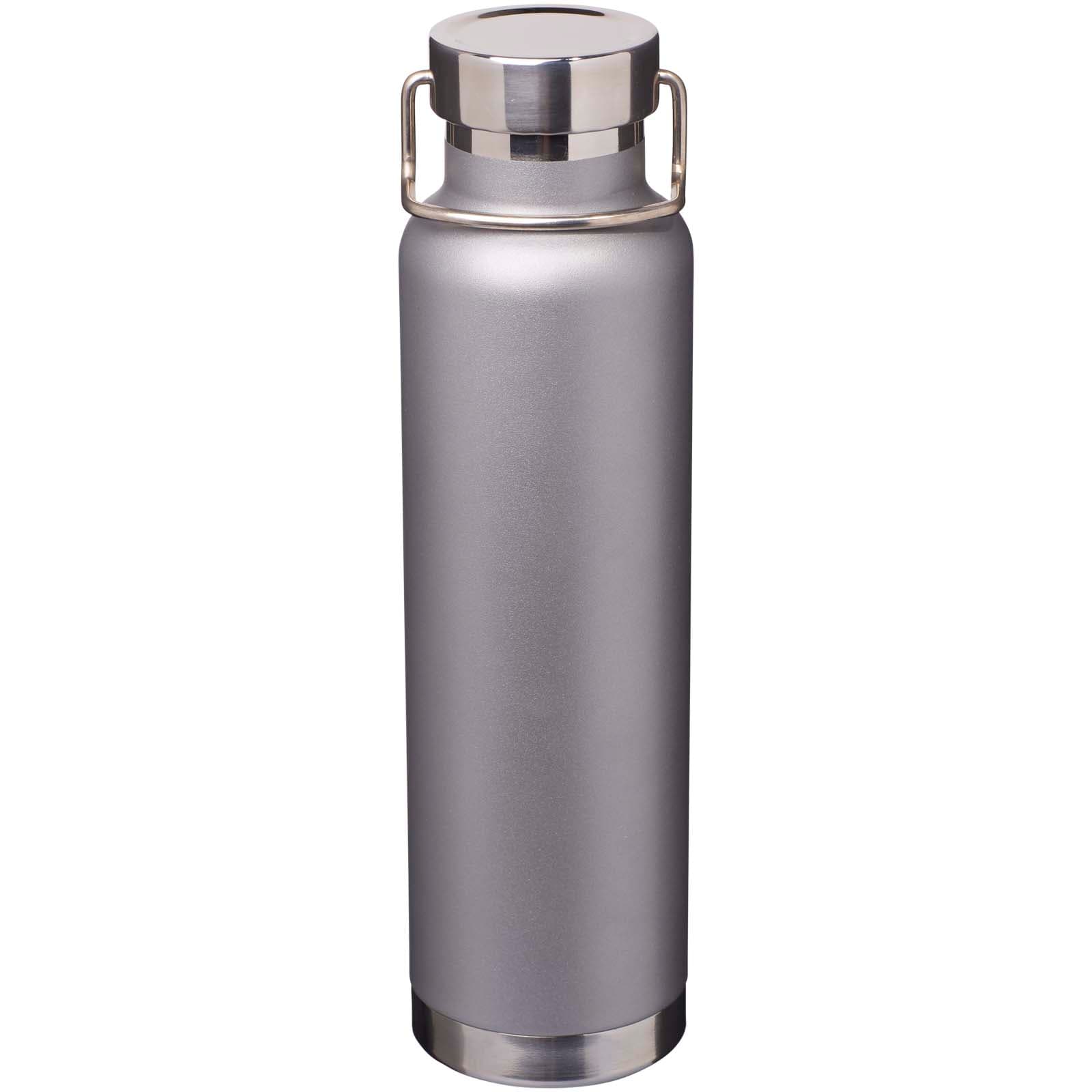 Bouteille avec isolation sous vide Astra de 650 ml en cuivre et acier inoxydable recyclé certifié RCS  coloris Gris