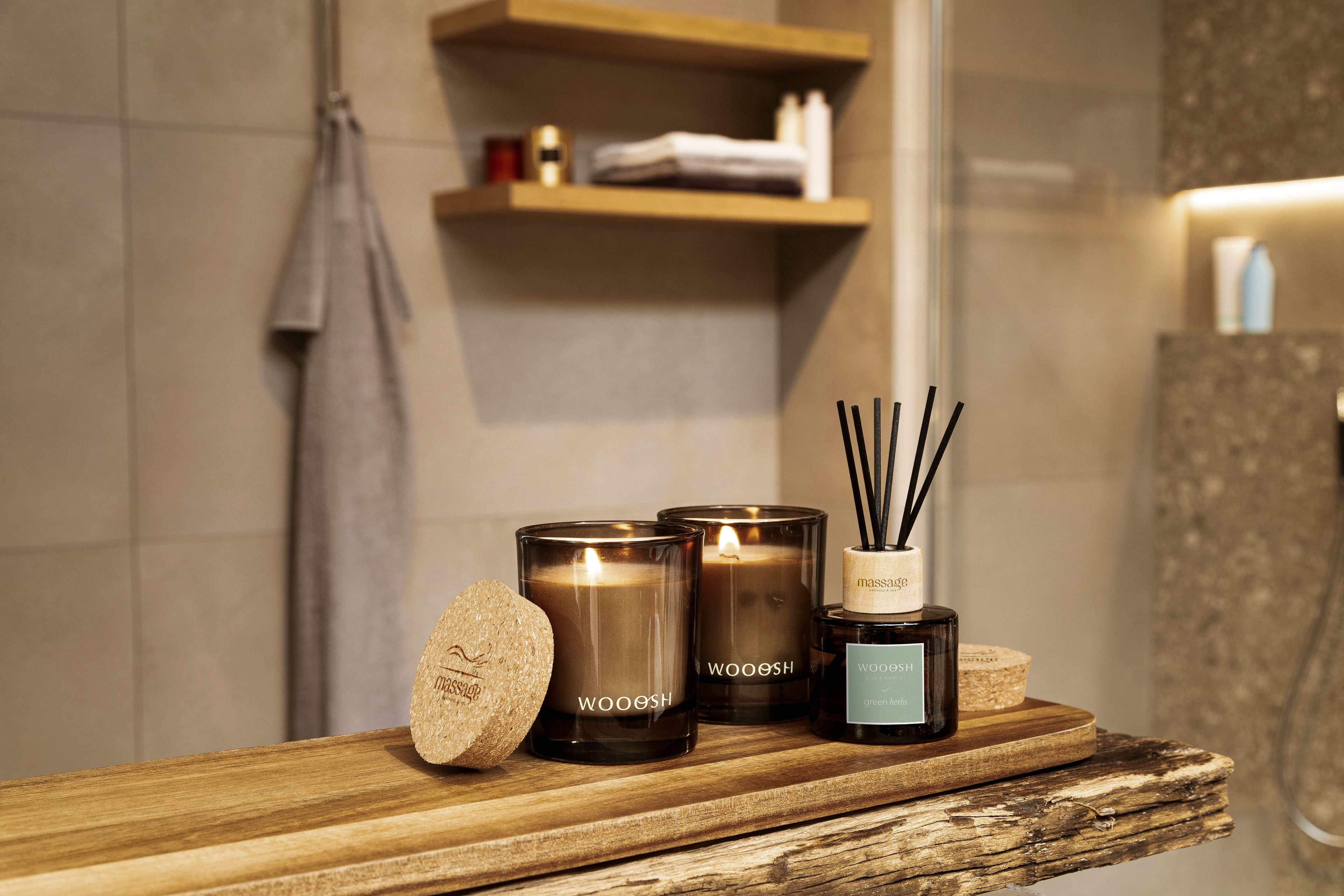 Bâtonnets de parfum Wooosh Fragrance Sticks herbes vertes en situation