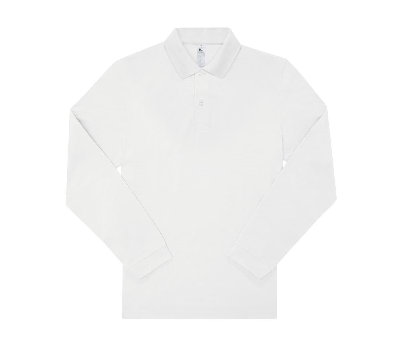B&C MY POLO 210 LSL coloris Blanc