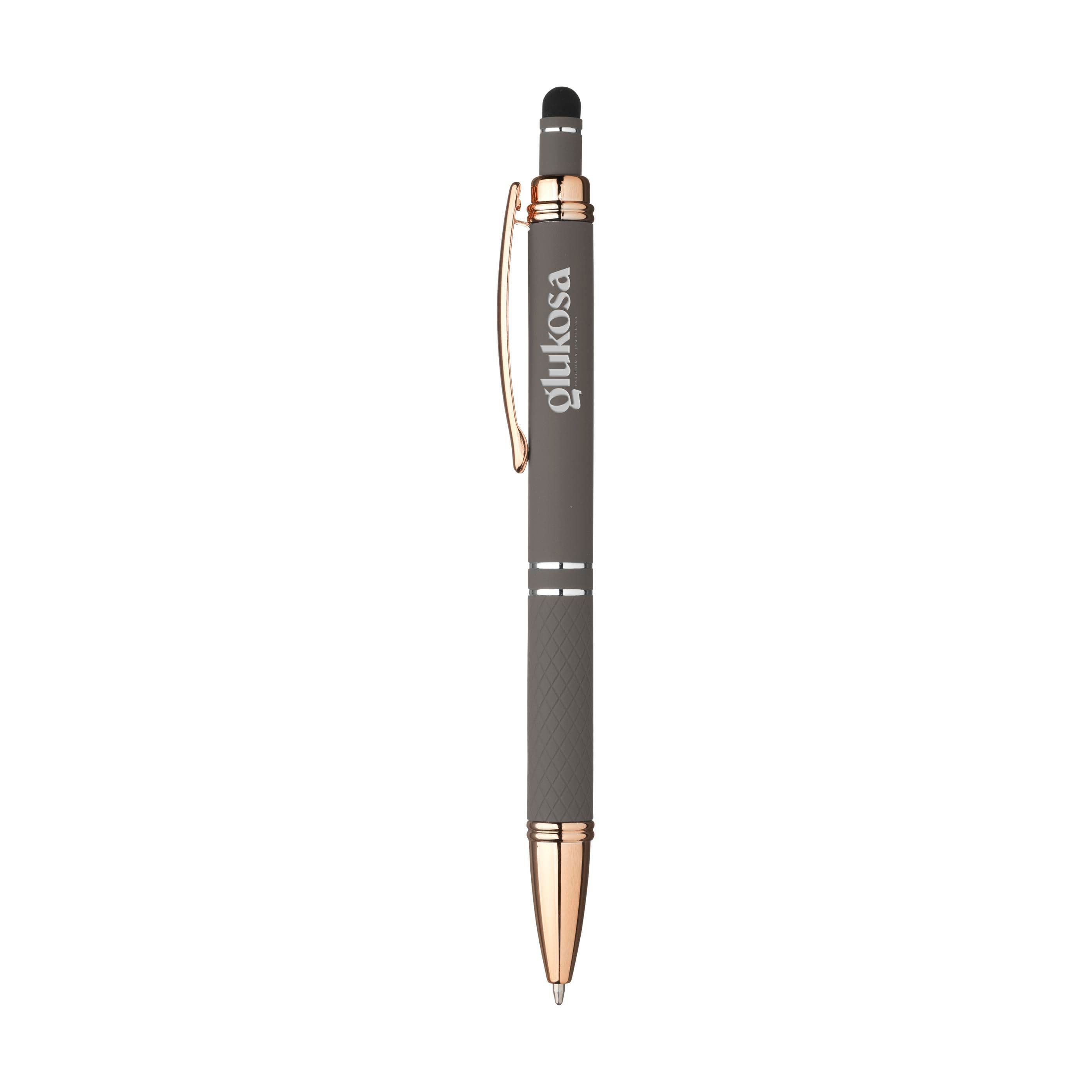 Stylo tactile Luna RCS recyclé alu rose