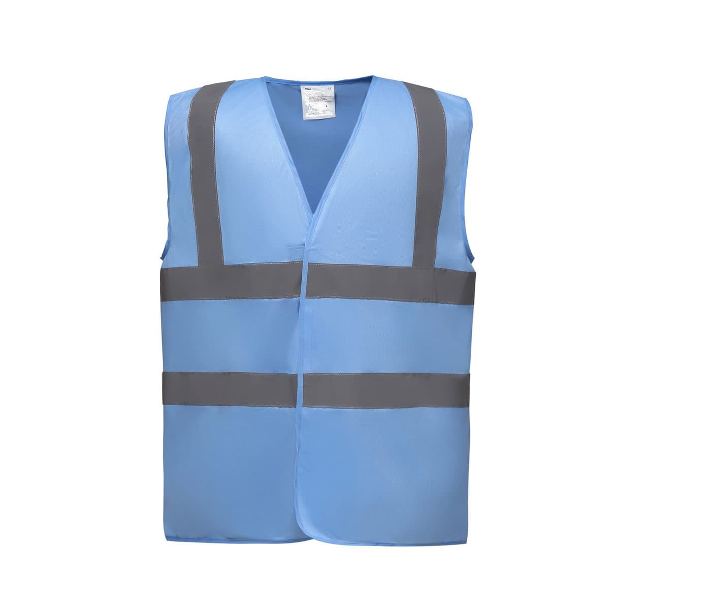 HI-VIS 2-BAND AND BRACES WAISTCOAT coloris Bleu ciel