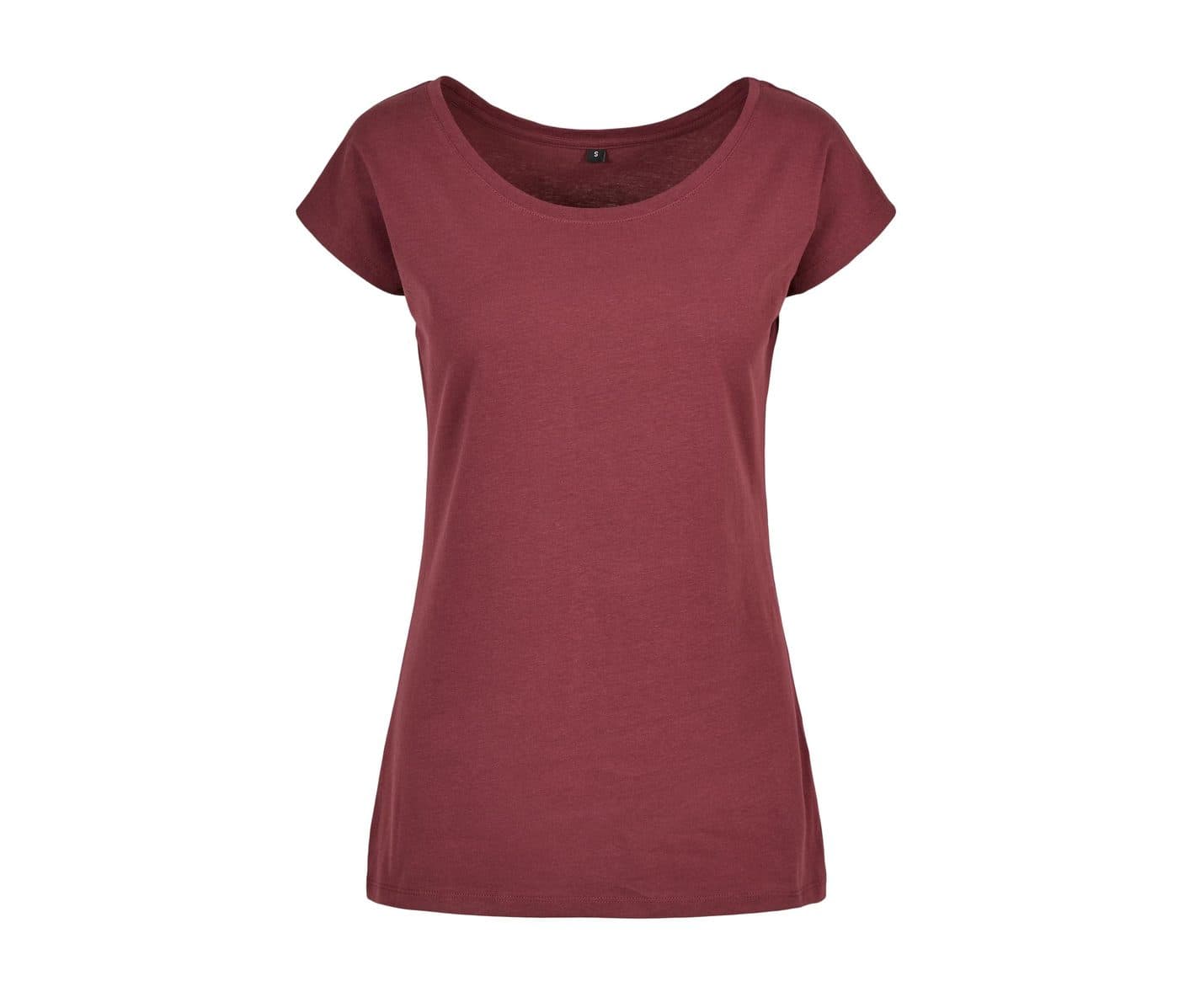 LADIES WIDE NECK TEE coloris Cerise