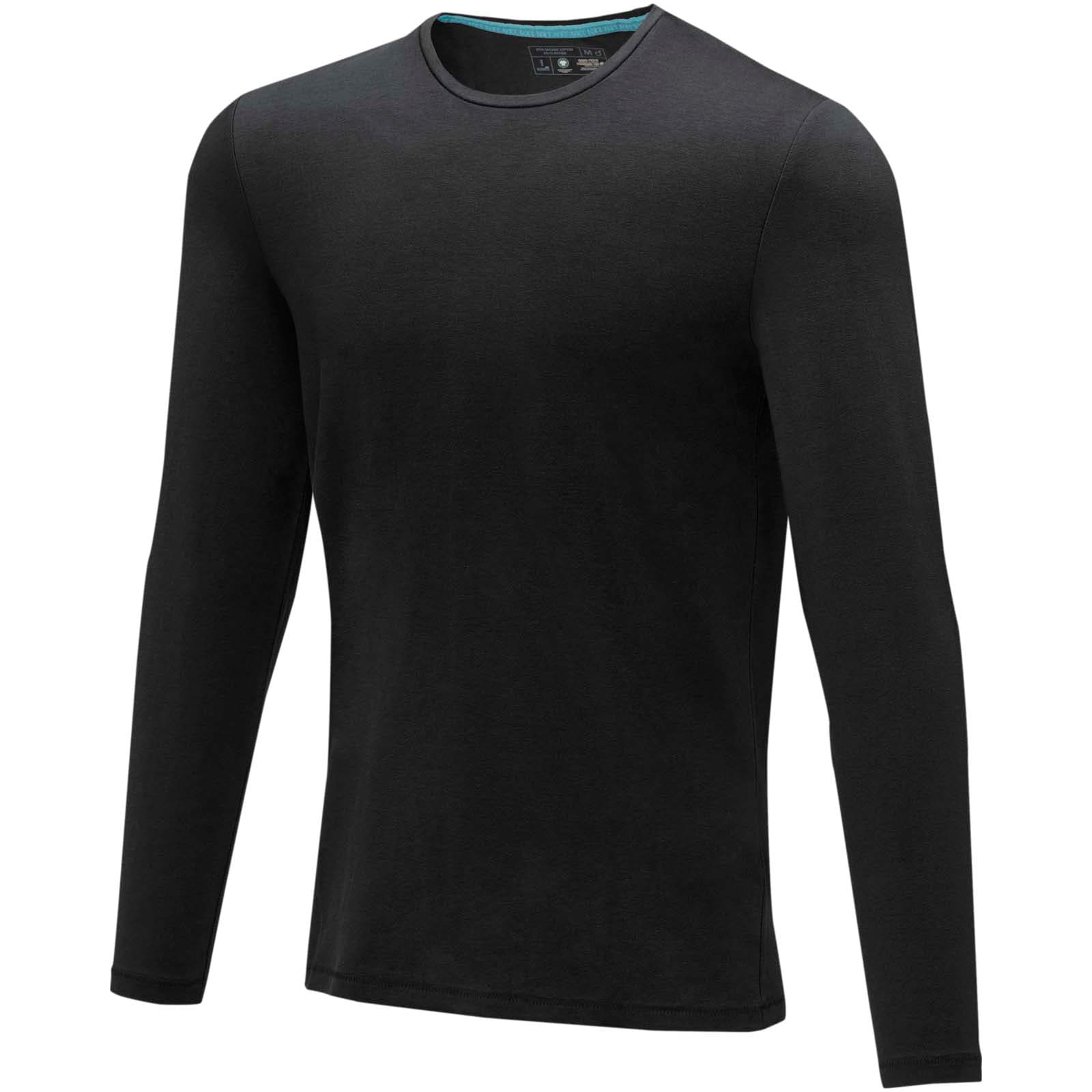 T-shirt bio manches longues homme Ponoka coloris Noir