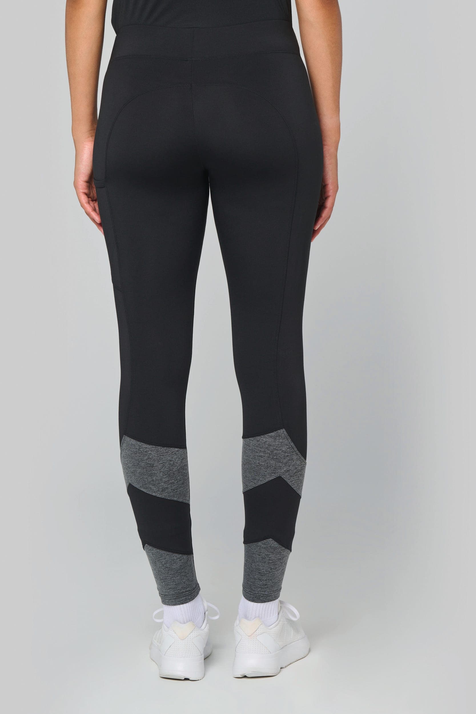 Legging de padel bicolore femme en situation