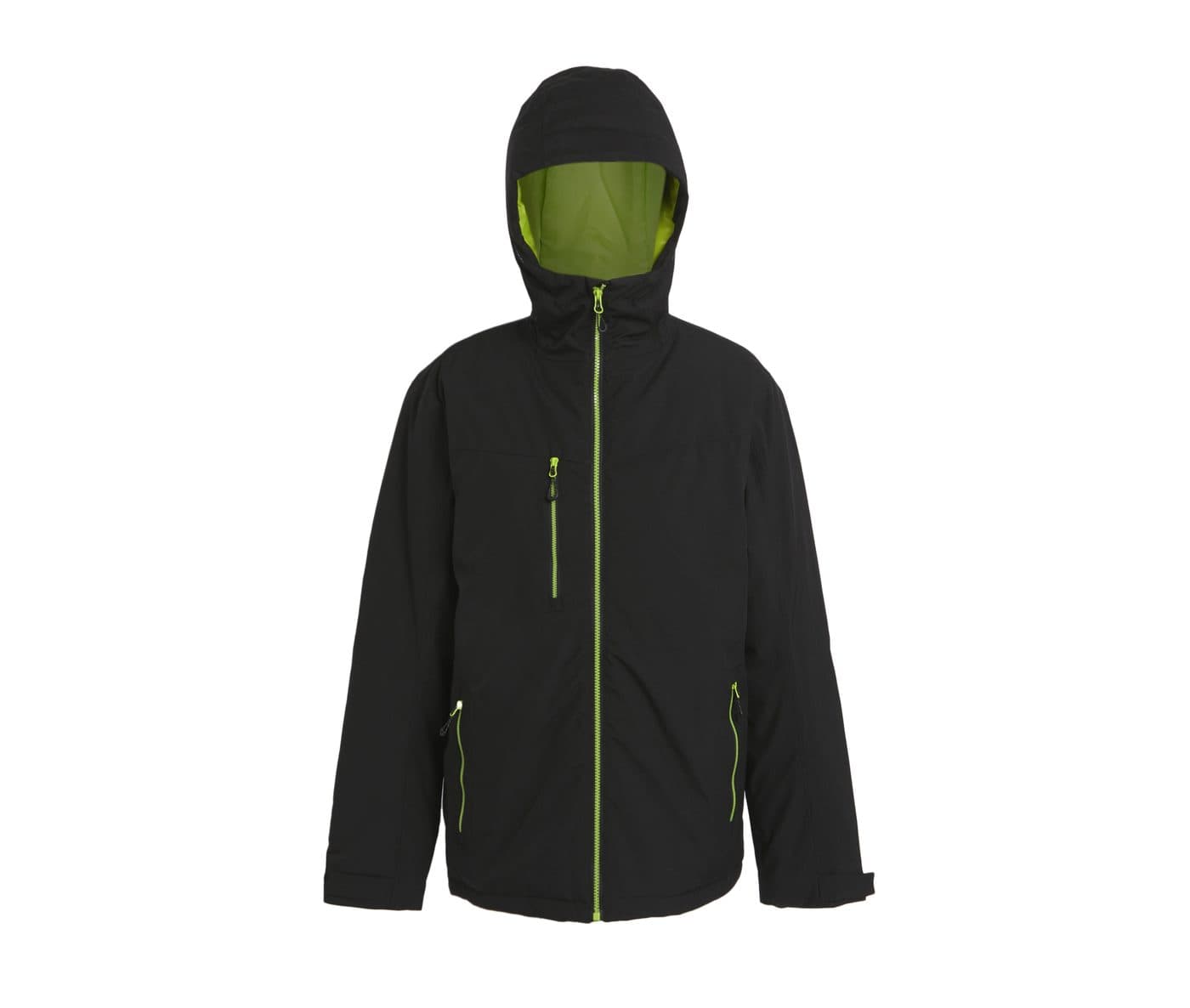 NAVIGATE WATERPROOF INSULATED JACKET coloris Noir / Vert citron