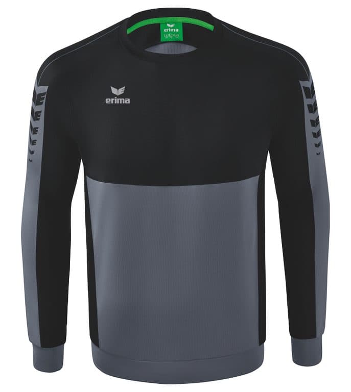 Sweat-shirt SIX WINGS coloris Gris ardoise / Noir