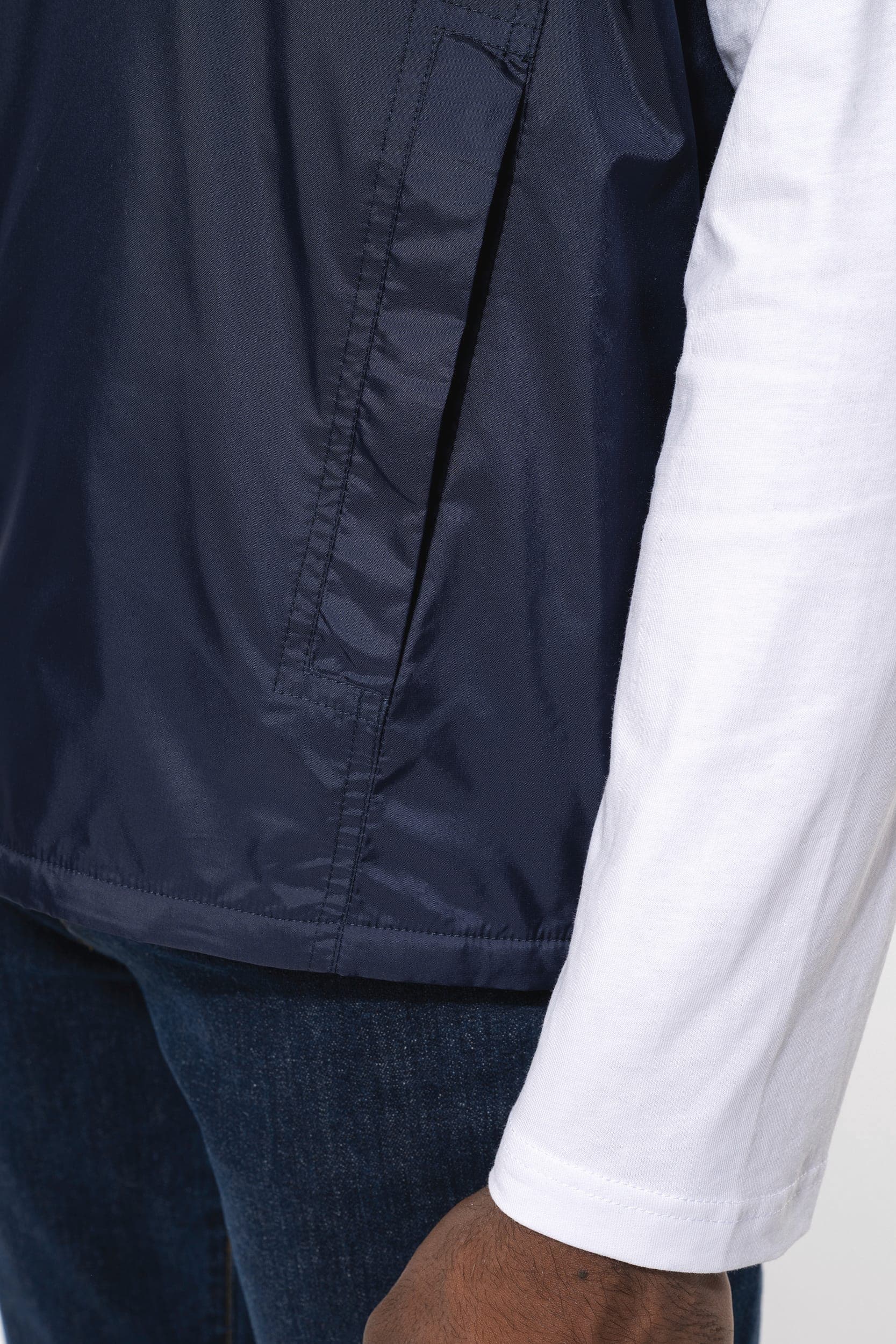 Bodywarmer doublé polaire unisexe en situation