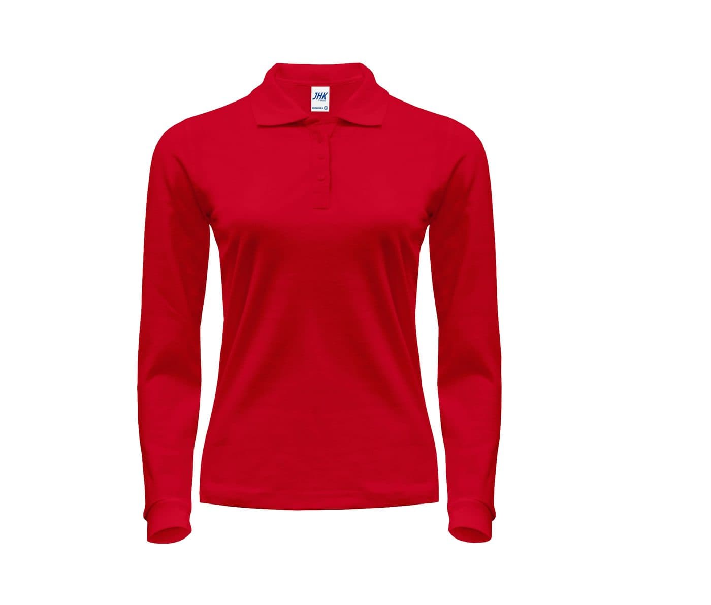 LADY REGULAR LONG SLEEVE POLO coloris Rouge