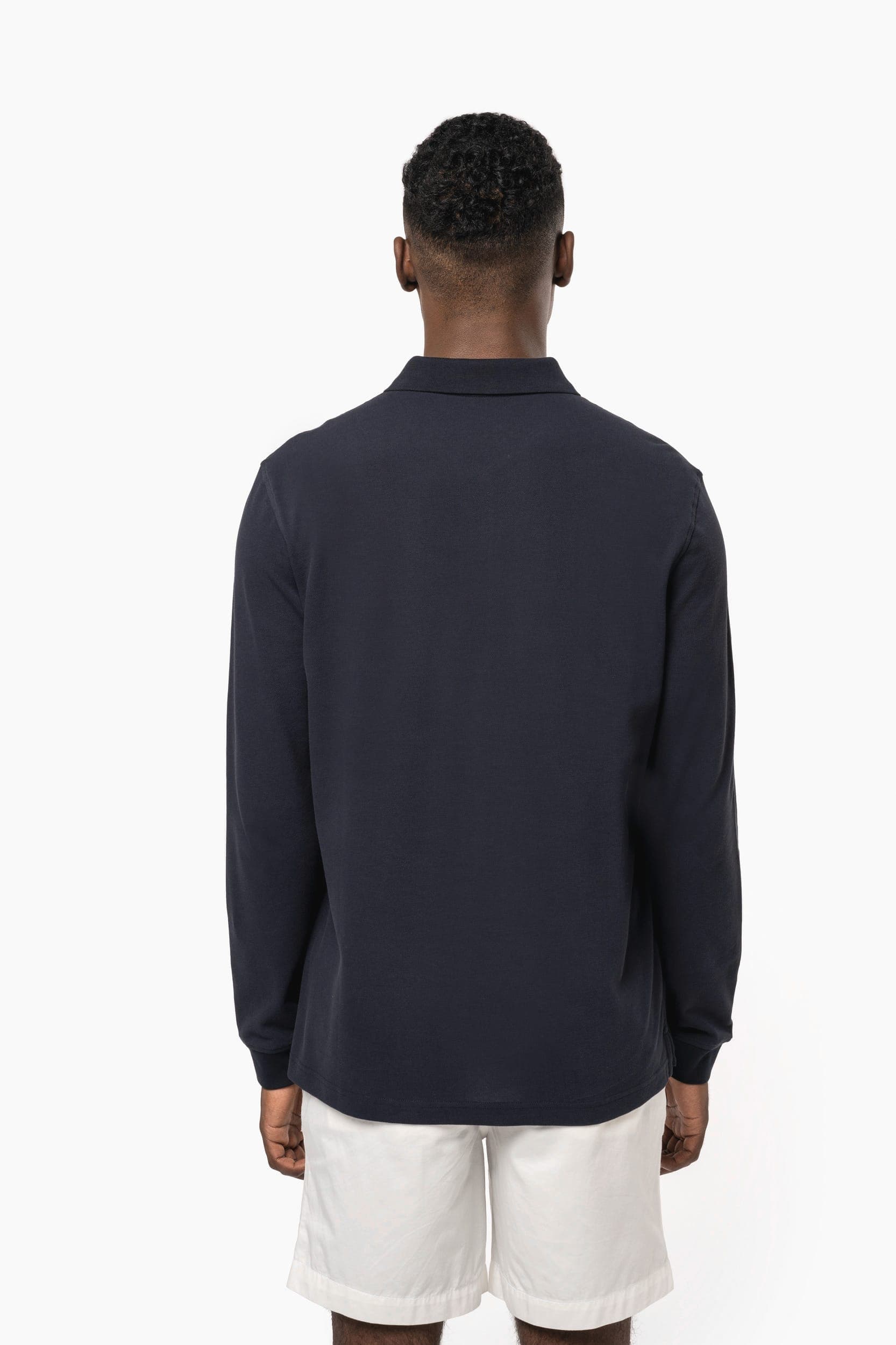 Polo piqué manches longues Bio180 homme en situation