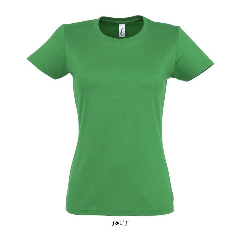 SOL'S IMPERIAL WOMAN ROUND COLLAR T-SHIRT coloris Vert kelly