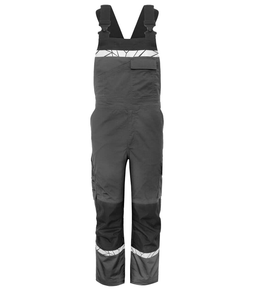 7600 PANTALON STRETCH À BRETELLES AVEC POCHES GENOUX coloris 0