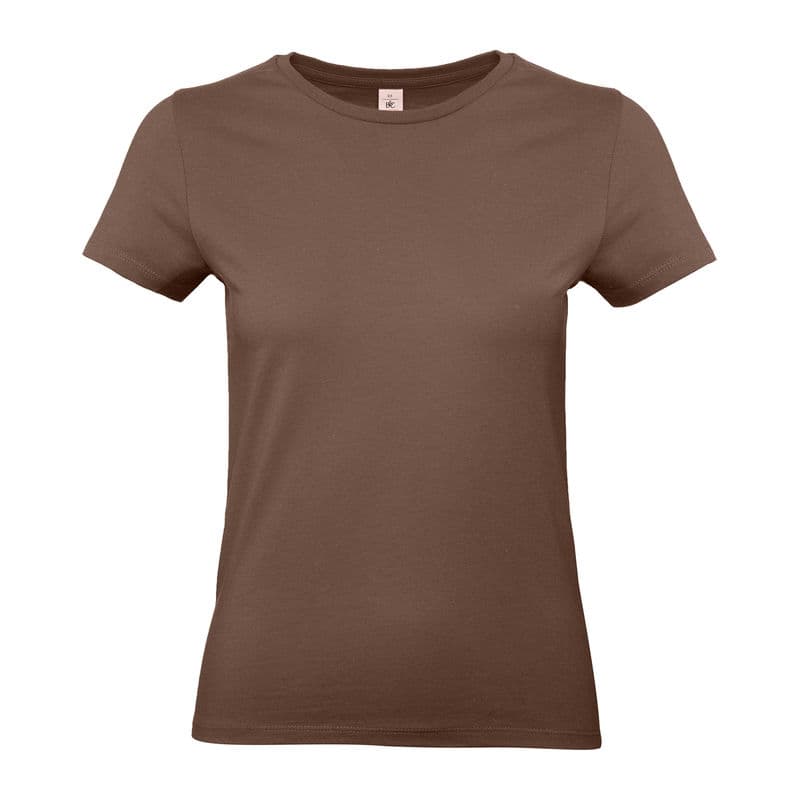 B&C #E190 /WOMEN T-SHIRT coloris Chocolat