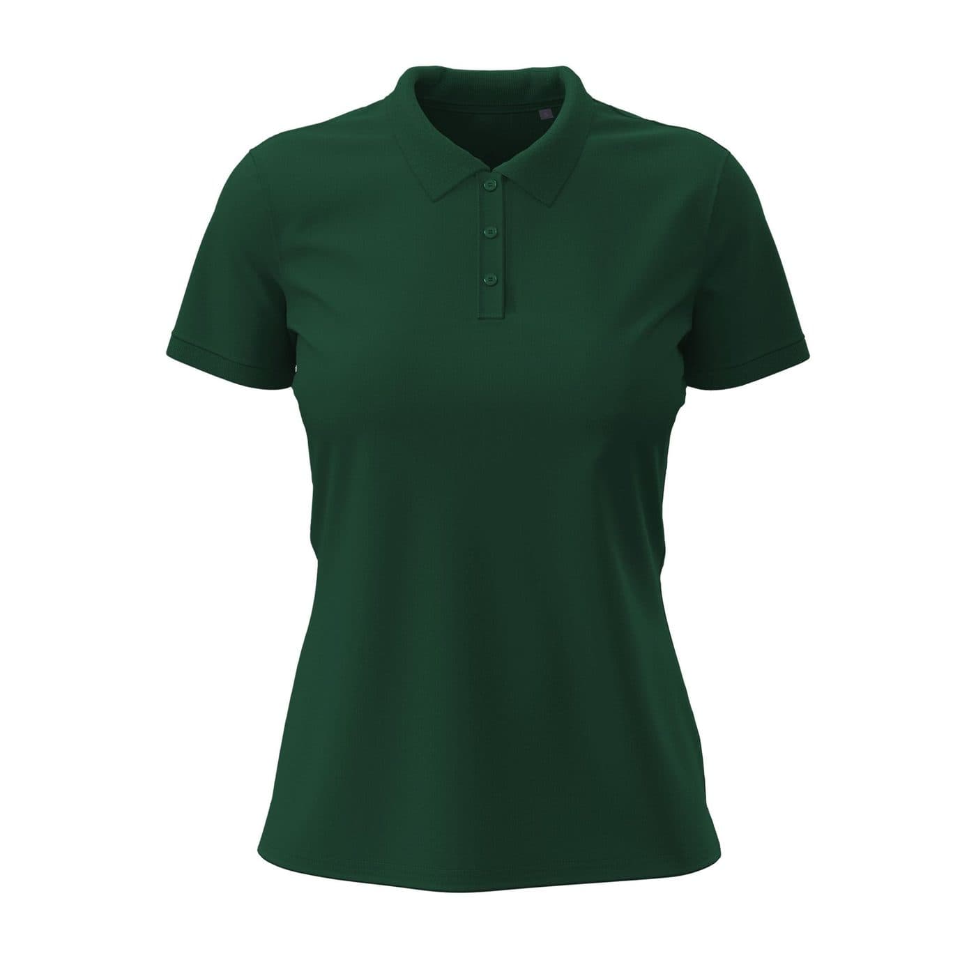 STRETCH POLO coloris Vert bouteille