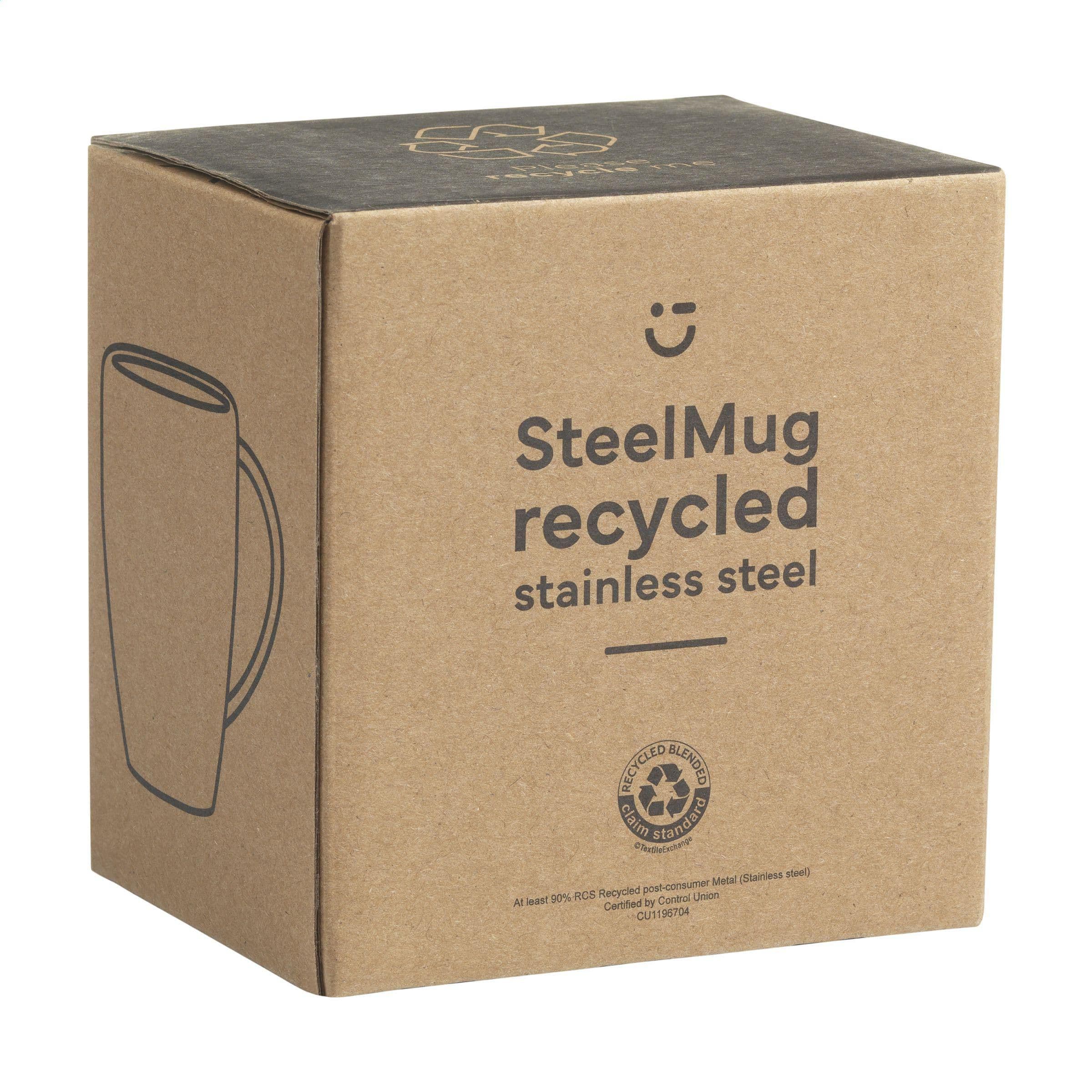 Mug SteelMug RCS acier recyclé 220 ml en situation