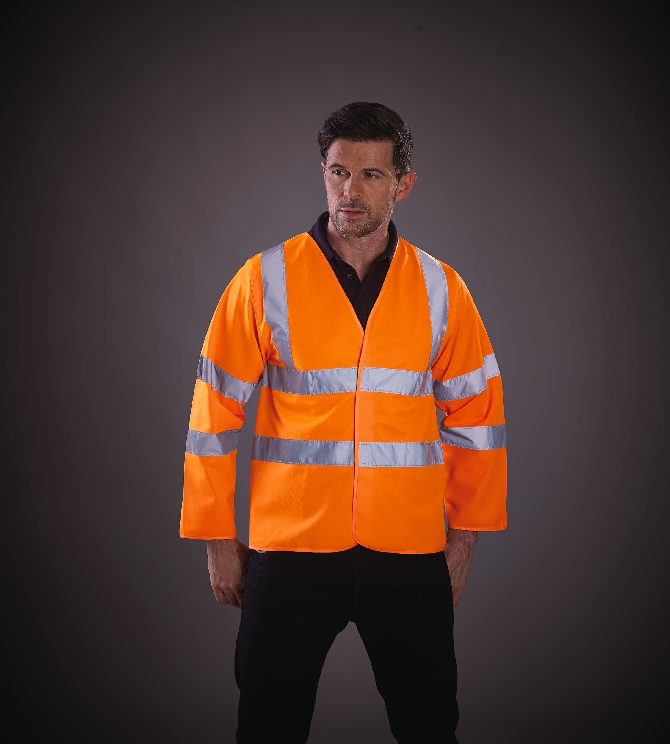 Gilet Hi-vis à manches longues en situation