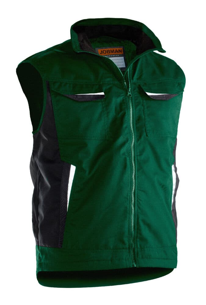 Jobman 7517 Service Vest Lined coloris Vert