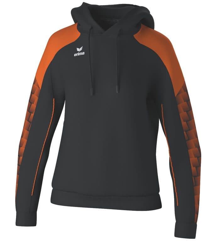 Sweat à capuche EVO STAR coloris Noir / Orange