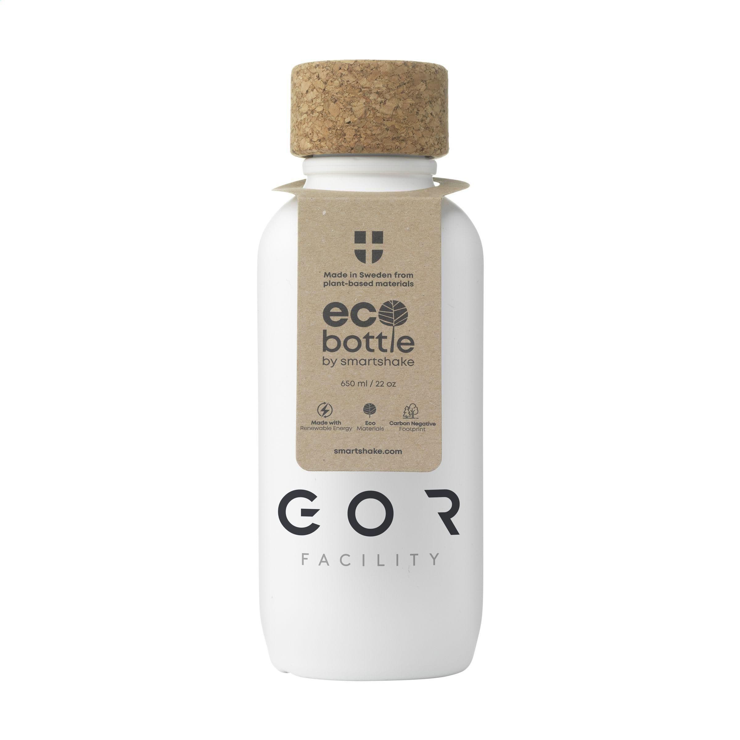 Bouteille EcoBottle blanc 650 ml d'origine végétale - fabriquée en EU