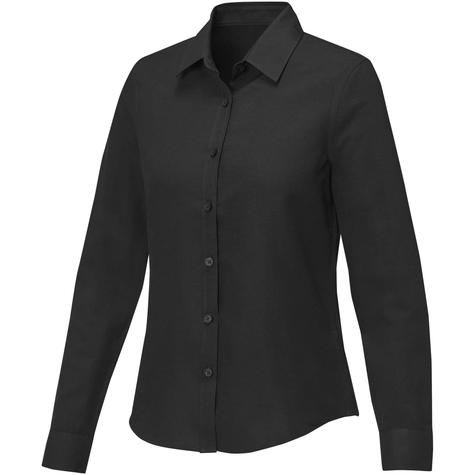 Chemise à manches longues de 130 g/m² Pollux pour femme coloris Noir