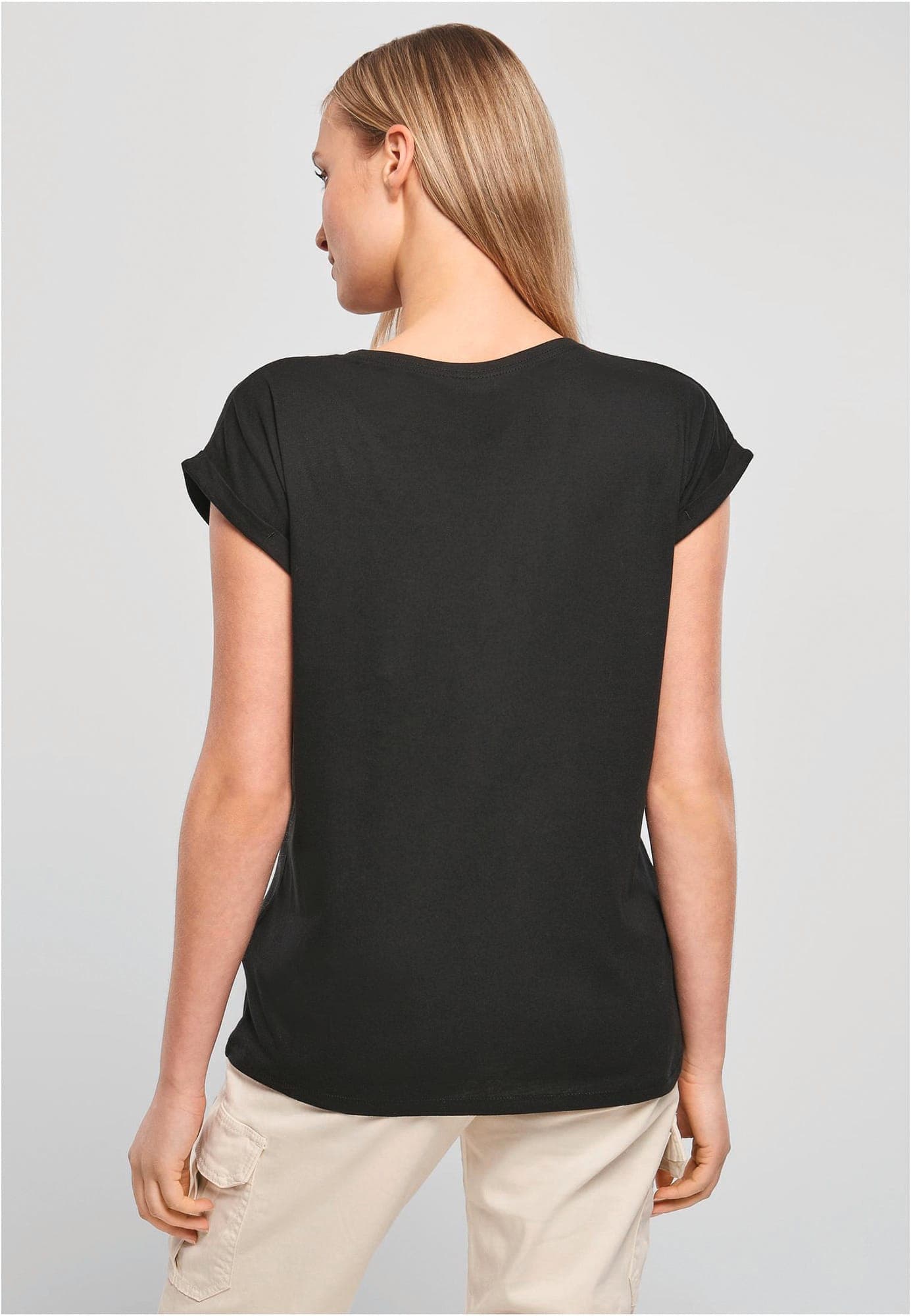 T-shirt manches à revers femme en situation