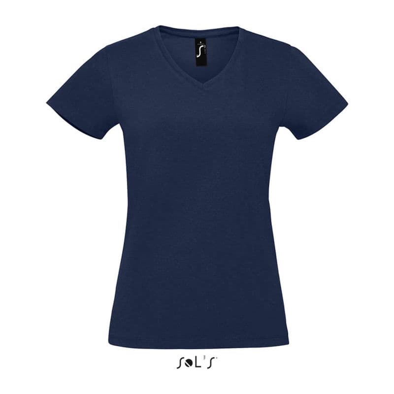 SOL'S IMPERIAL V WOMEN - V-NECK T-SHIRT coloris Bleu marine