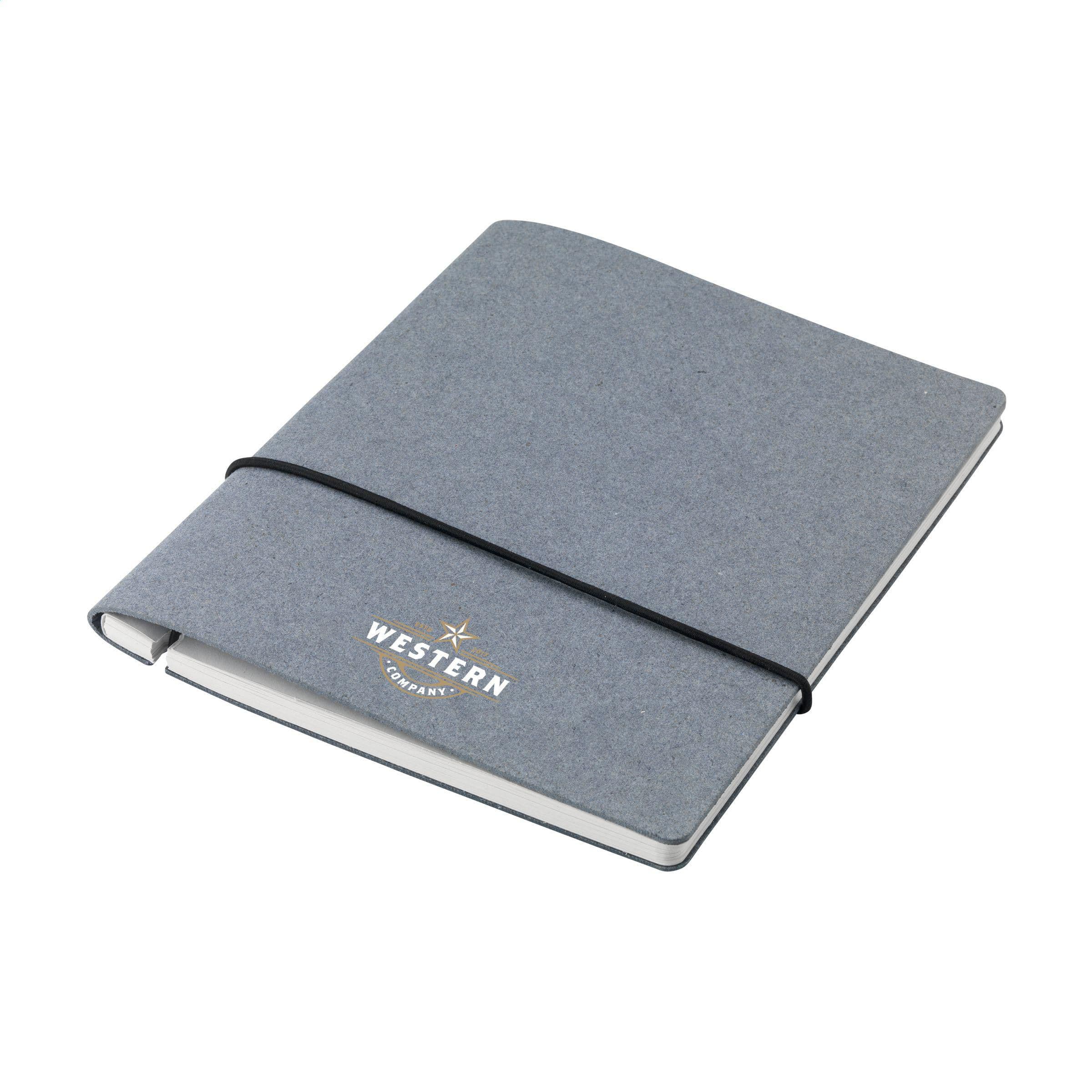 Carnet de notes A5 en textile recyclé en situation
