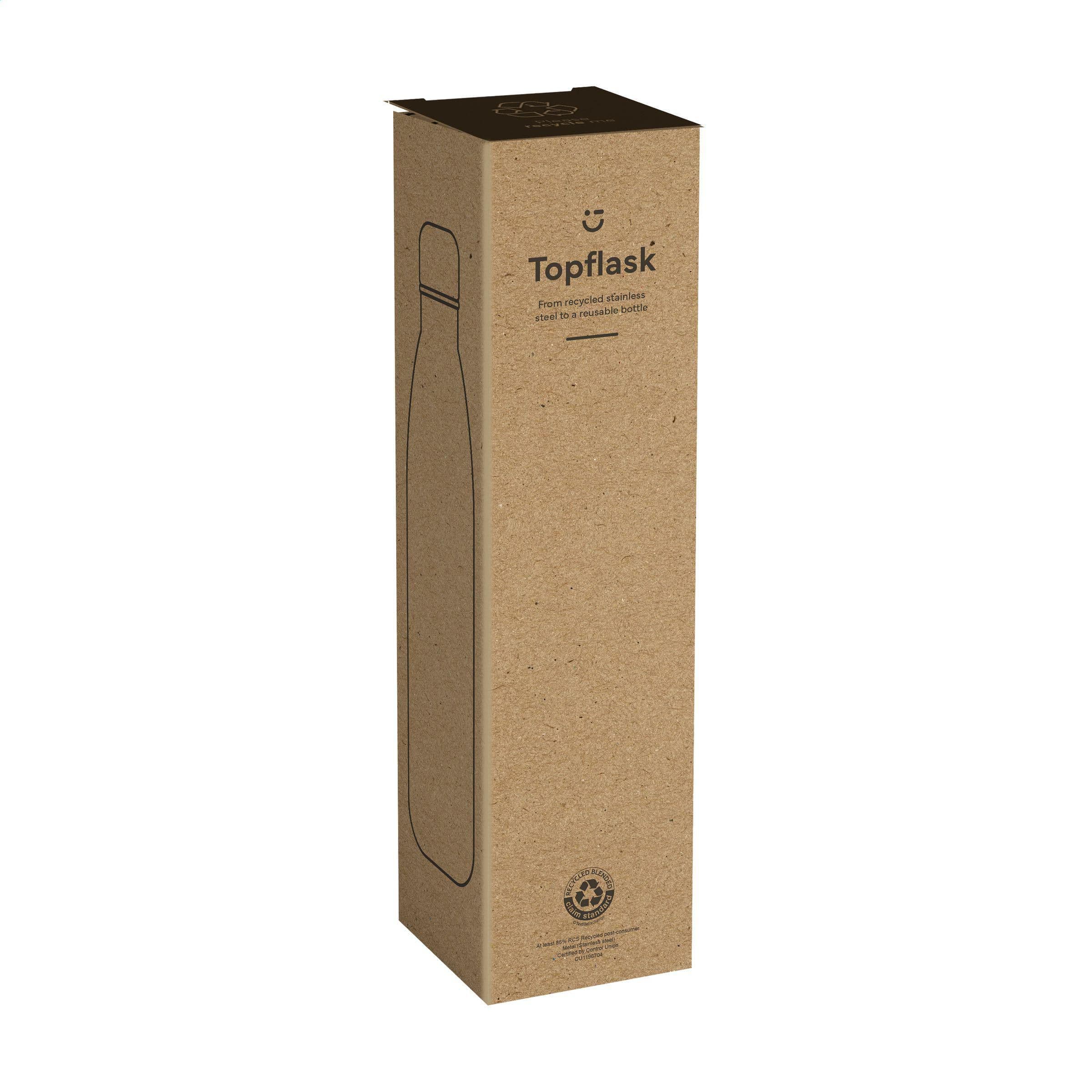 Bouteille Topflask RCS acier recyclé 750 ml en situation