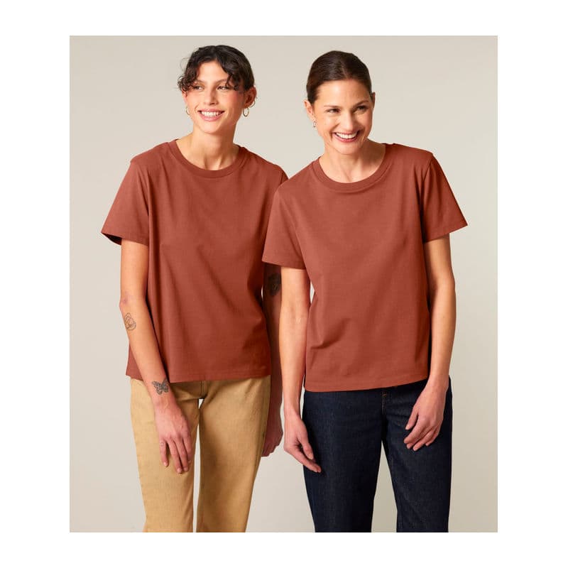 Stella Muser women's t-shirt coloris Marron Heritage