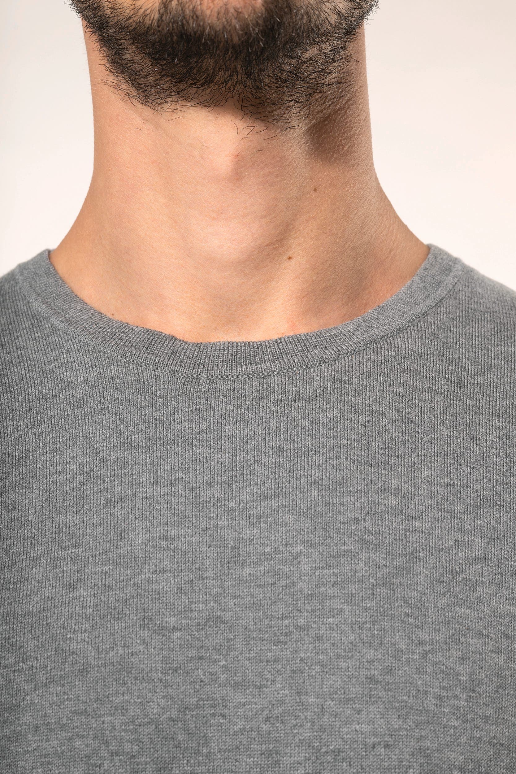 Pull Supima® col rond homme en situation