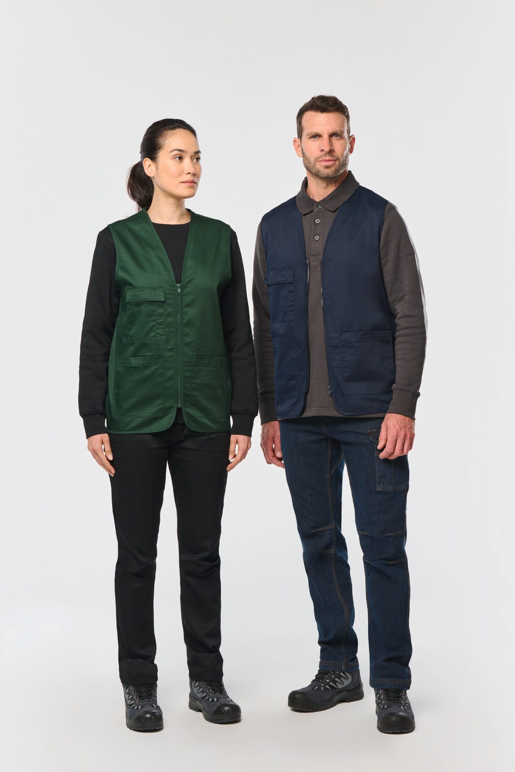 Gilet polycoton multipoches unisexe