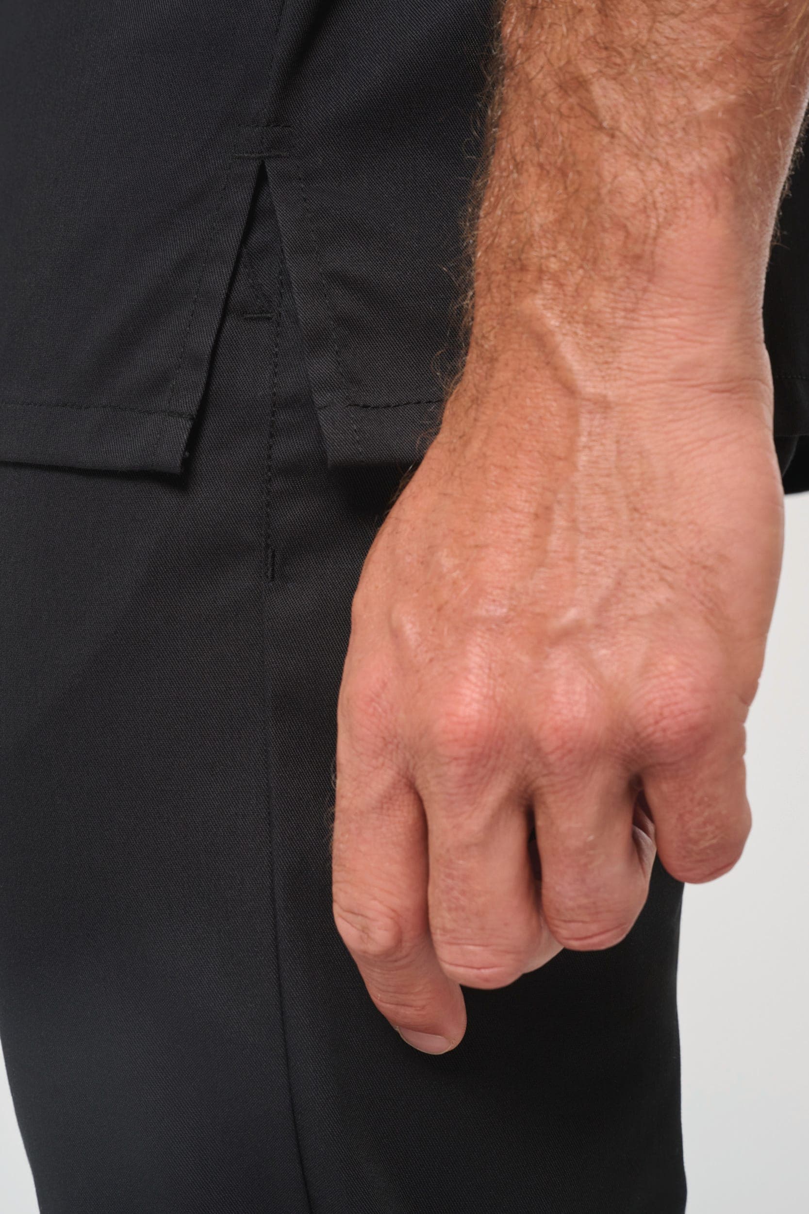 Veste de cuisine écoresponsable manches courtes unisexe en situation