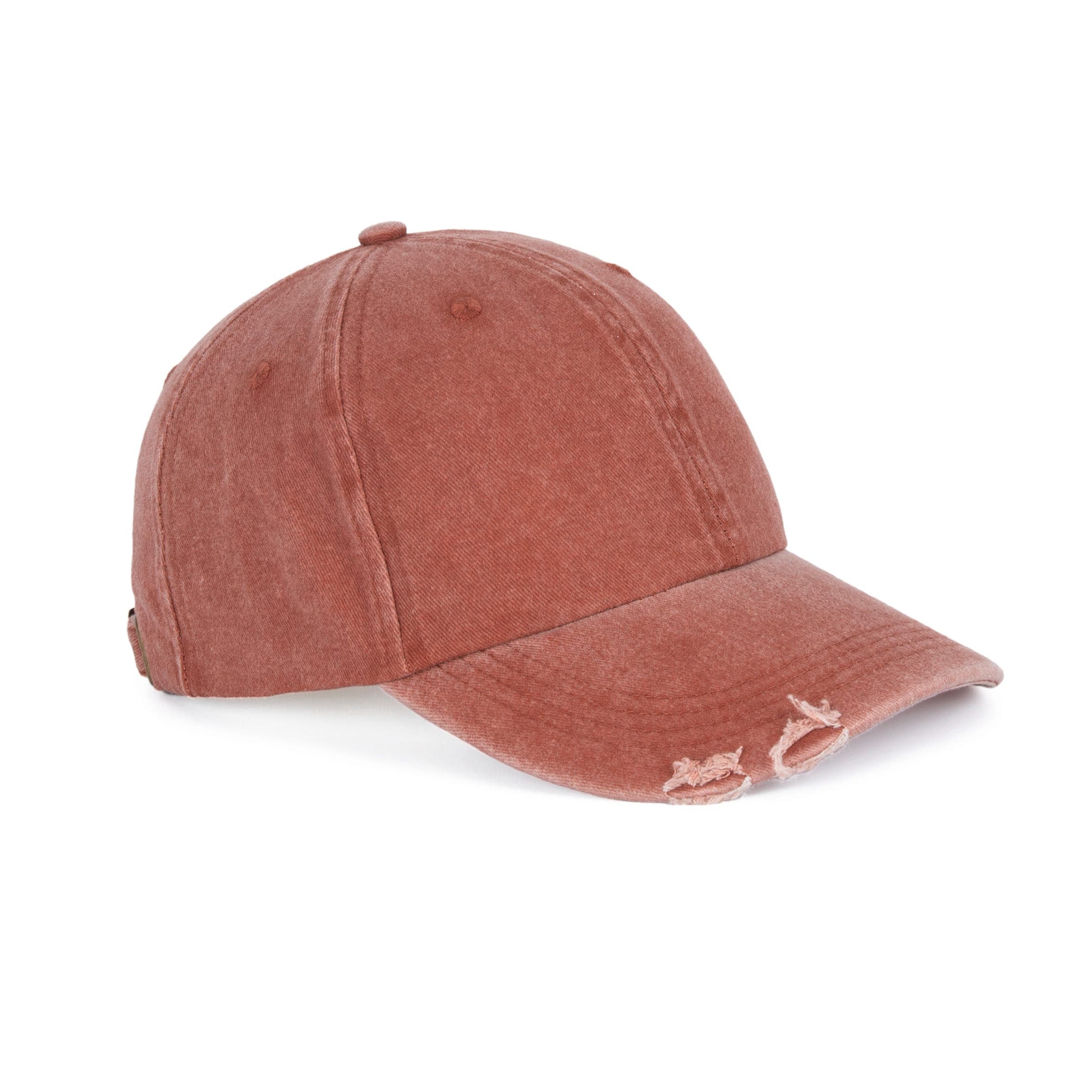 Casquette vintage effet déchiré - 6 panneaux en situation