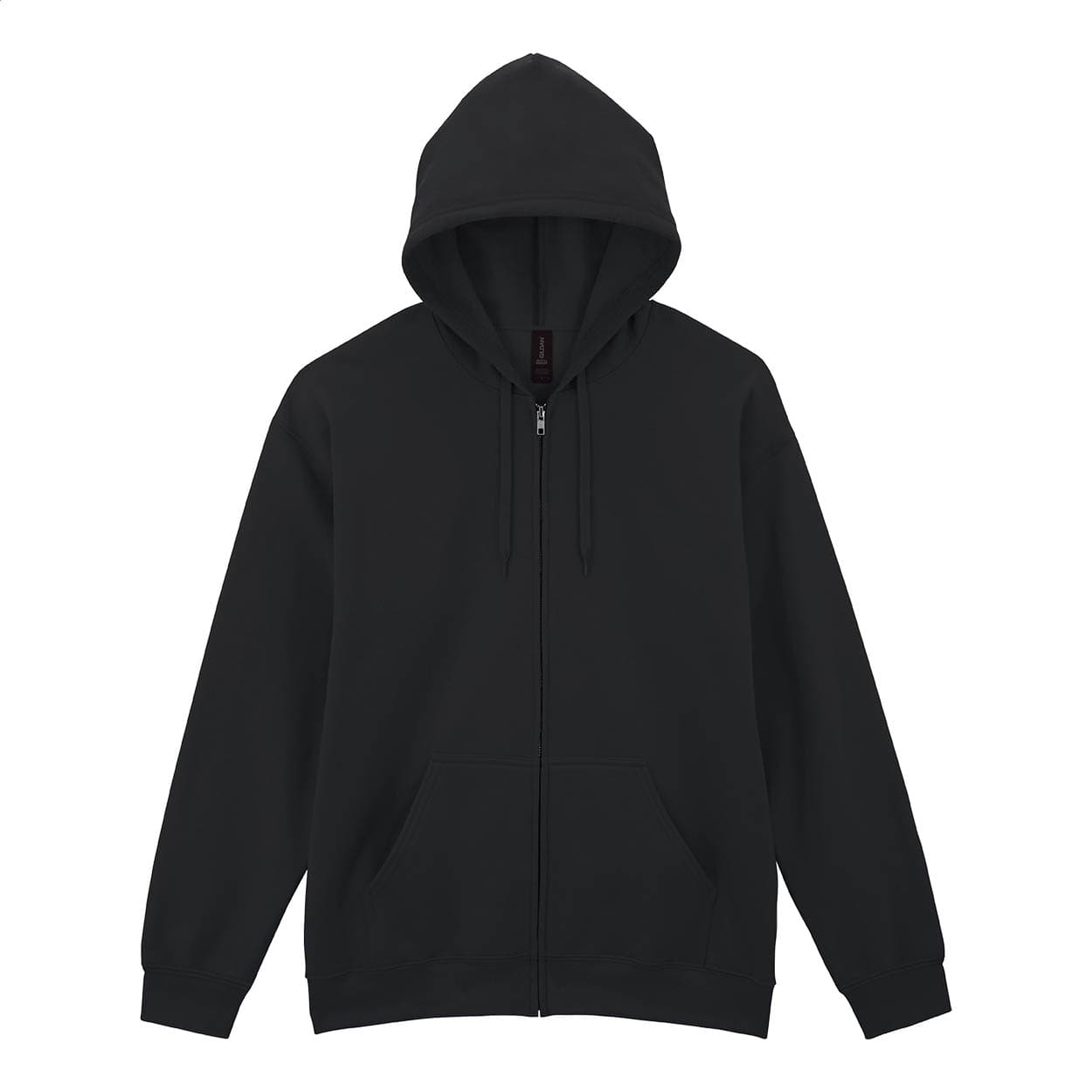 Sweat-shirt à capuche zippé coloris Noir